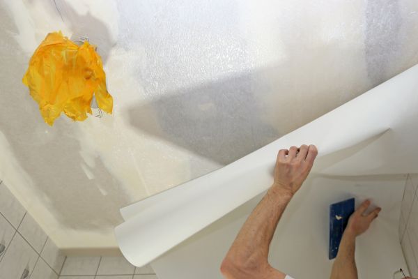 Ceiling Wallpaper Hanging