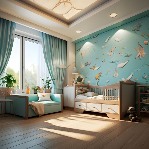 Nursery Wallpaper Mounting